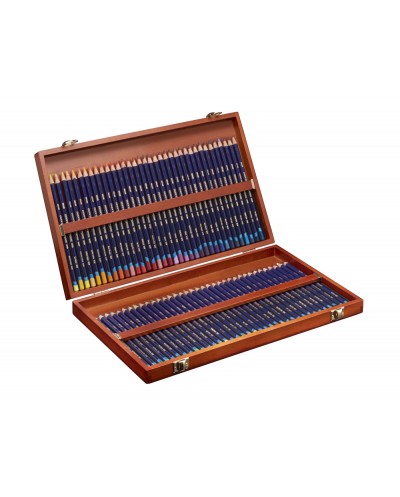 Lapices de colores derwent inktense caja de madera 72 unidades colores surtidos