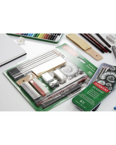 Kit para sketching derwent 19 piezas
