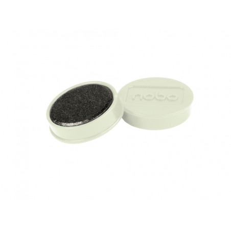 Iman para sujecion nobo 32 mm diametro color blanco caja de 10 unidades