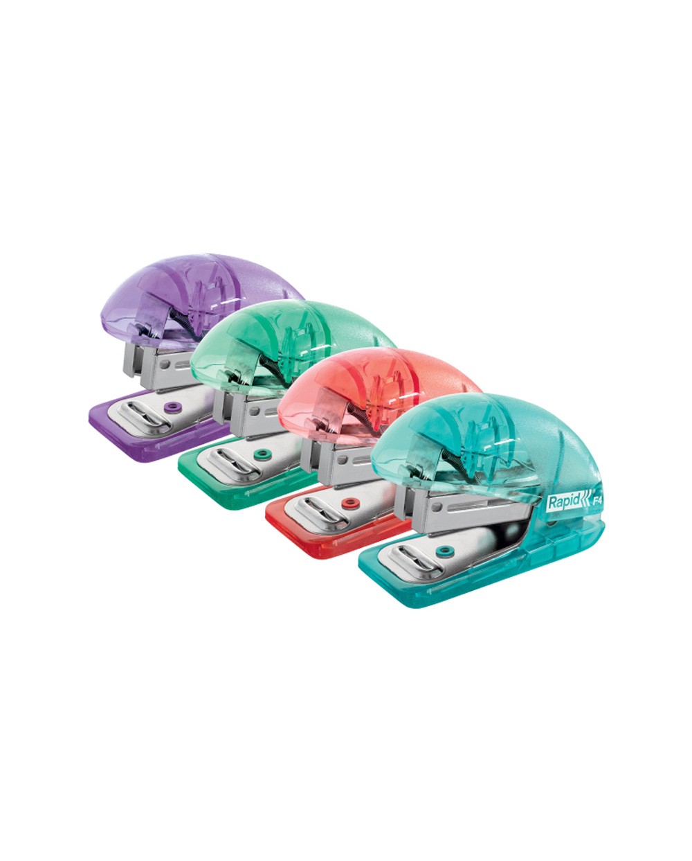 Grapadora rapid mini colour breeze f4 colores surtidos capacidad 10 hojas usa grapas 24 6 y 26 6