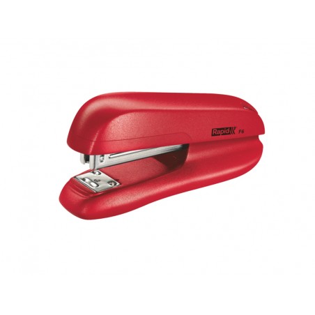 Grapadora rapid f6 color rojo capacidad 20 hojas usa grapas 24 6 y 26 6