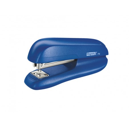 Grapadora rapid f6 color azul capacidad 20 hojas usa grapas 24 6 y 26 6