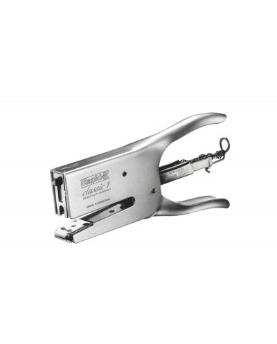 Grapadora rapid de tenaza k1 classic cromada capacidad 50 hojas usa grapas 24 6 y 24 8