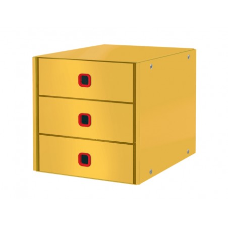 Fichero cajones sobremesa leitz clickstore cosy 3 cajones color amarillo 290x283x360 mm