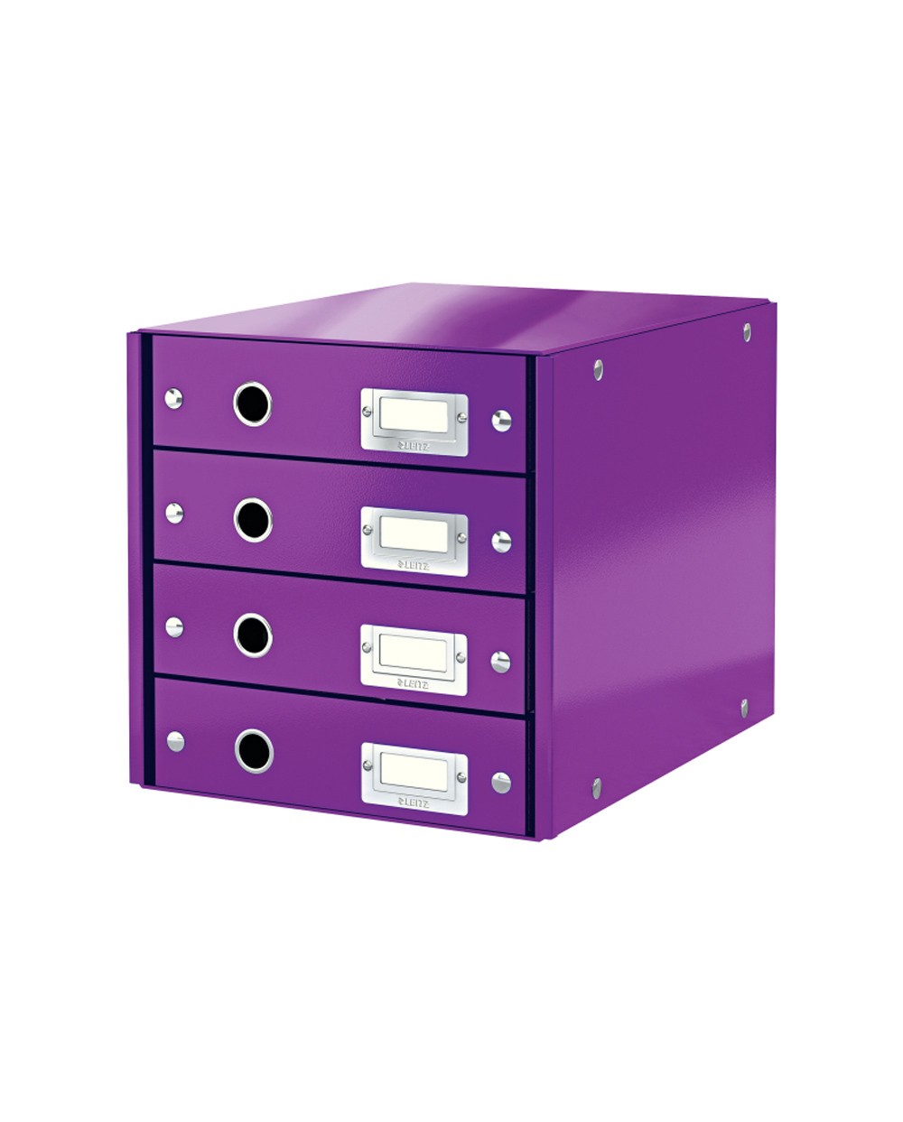 Fichero cajones sobremesa leitz clickstore 4 cajones color violeta 290x283x360 mm