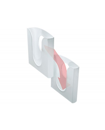 Expositor mural leitz de pared din a4 transparente 255x280x45 mm