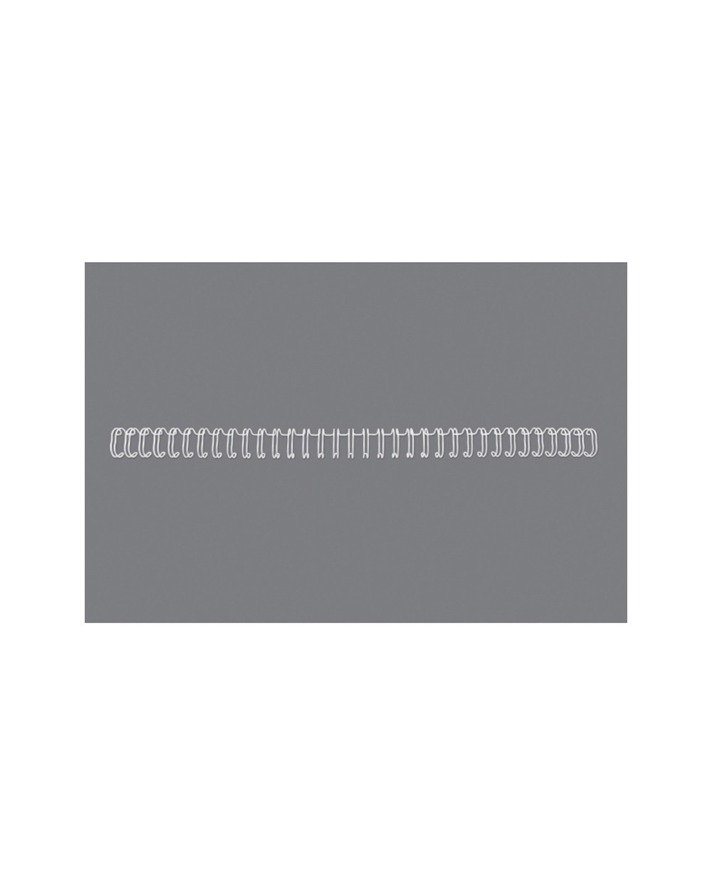 Espiral wire gbc n 7 11 mm paso 3 1 capacidad 90 hojas blanco caja de 100 unidades