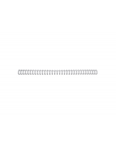 Espiral wire gbc n 4 63 mm paso 3 1 capacidad 55 hojas color plata caja de 100 unidades