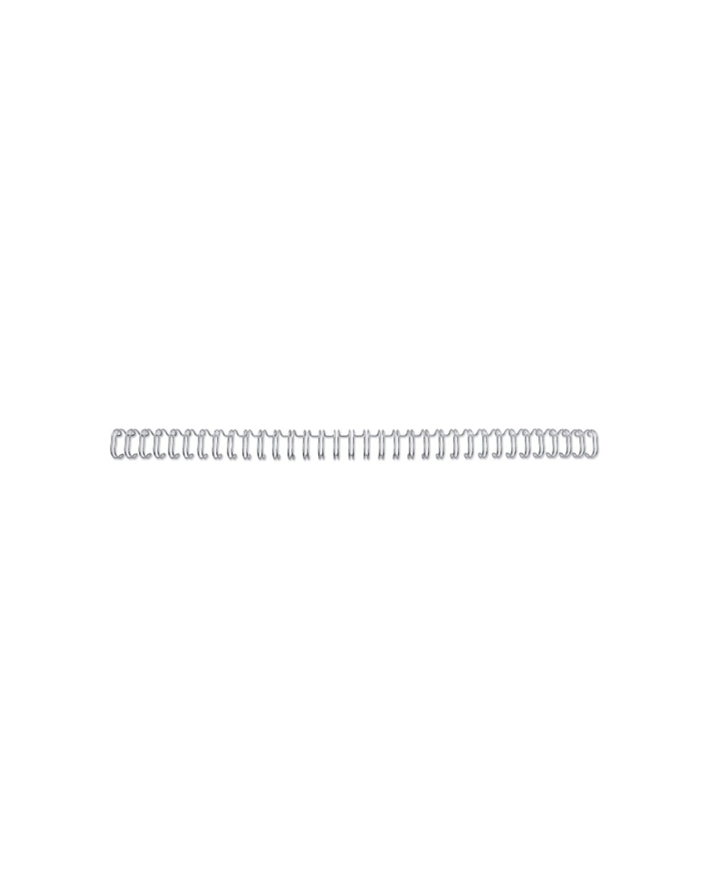 Espiral wire gbc n 4 63 mm paso 3 1 capacidad 55 hojas color plata caja de 100 unidades