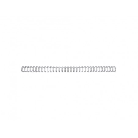 Espiral wire gbc n 4 63 mm paso 3 1 capacidad 55 hojas color plata caja de 100 unidades