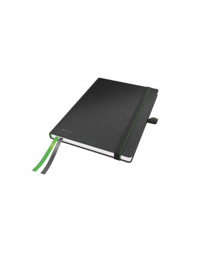 Cuaderno con gomilla leitz tapa dura a5 80 hojas horizontal color negro