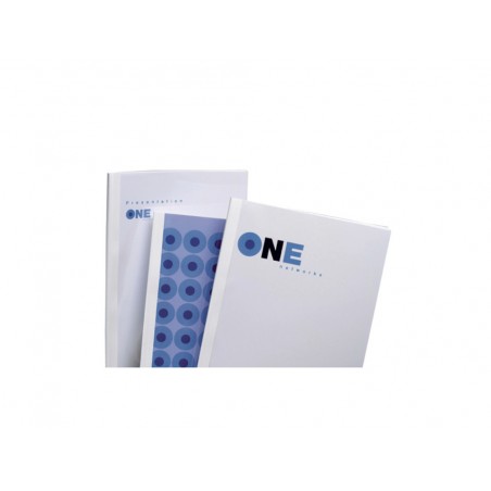 Carpeta termica ibicover gbc 15 mm color blanco caja de 100 unidades