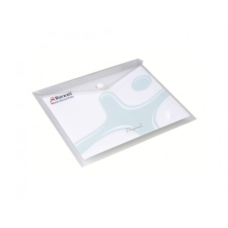 Carpeta rexel ice portadocumentos broche din a5 polipropileno transparente