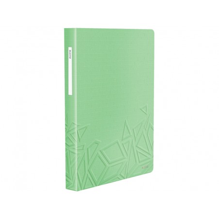 Carpeta leitz urban chic escaparate din a4 tapa rigida 80 fundas polipropileno color verde