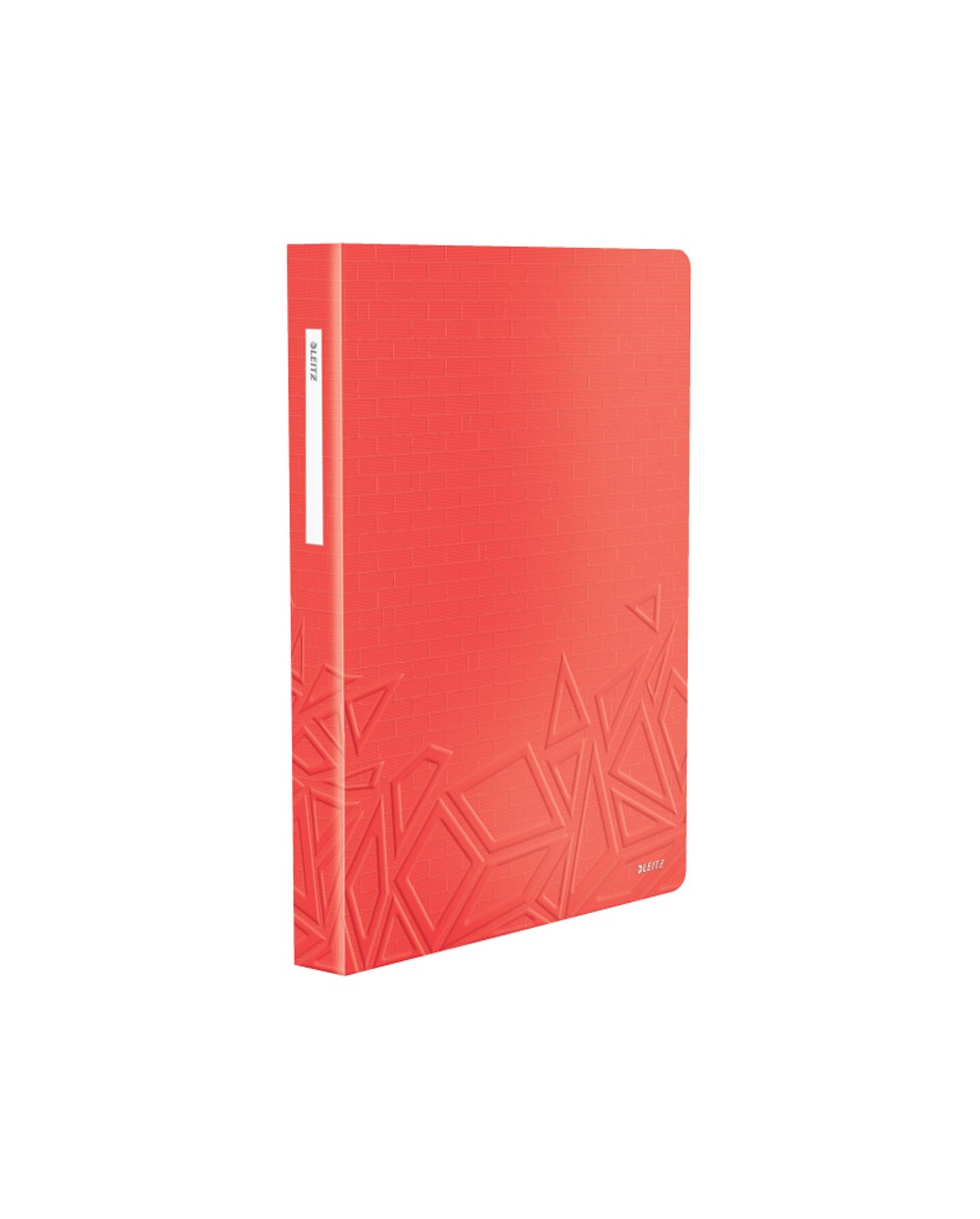Carpeta leitz urban chic escaparate din a4 tapa rigida 80 fundas polipropileno color rojo