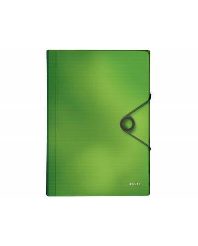 Carpeta leitz solid clasificadora fuelle din a4 polipropileno 6 compartimentos color verde