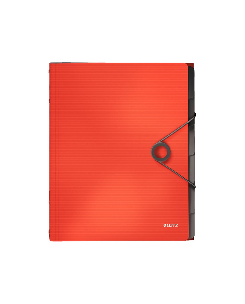 Carpeta leitz solid clasificadora fuelle din a4 polipropileno 6 compartimentos color rojo