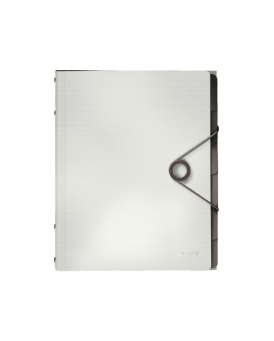 Carpeta leitz solid clasificadora fuelle din a4 polipropileno 6 compartimentos color blanco