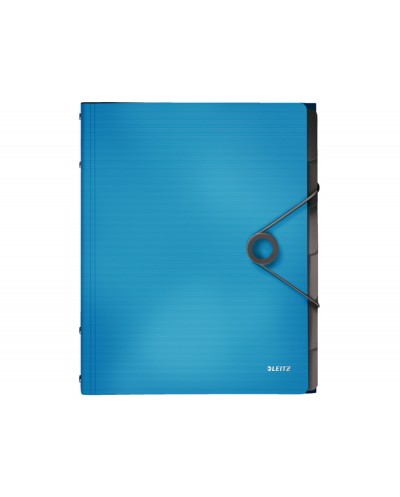 Carpeta leitz solid clasificadora fuelle din a4 polipropileno 12 compartimentos color azul