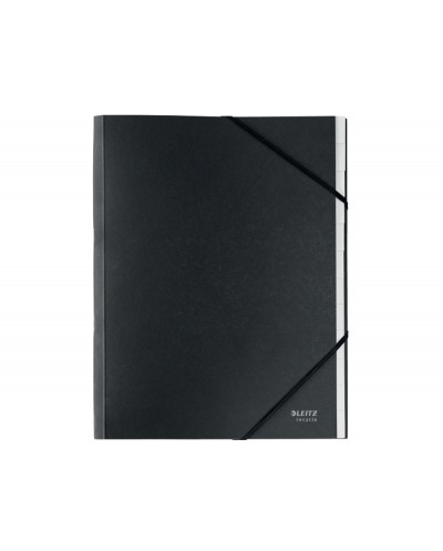 Carpeta leitz recycle clasificadora fuelle din a4 carton 6 compartimentos color negro