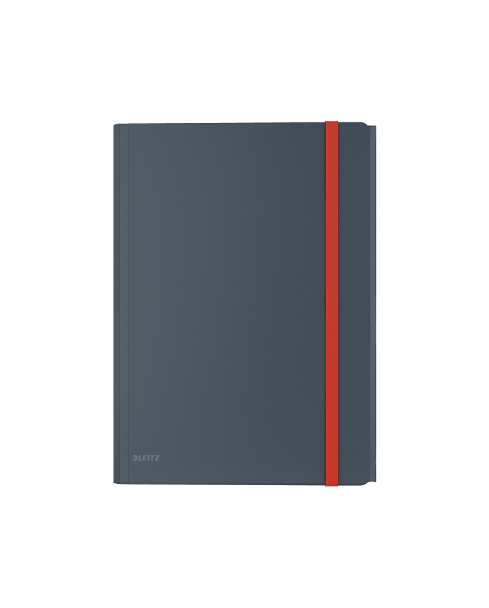 Carpeta leitz cosy gomas tres solapas y bolsillo interior con cierre din a4 polipropileno color gris