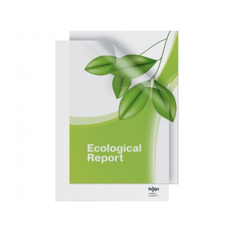 Carpeta dossier unero rexel ecologica din a4 transparente pack de 25 unidades