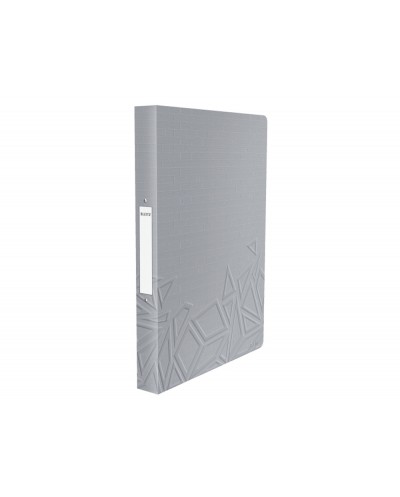 Carpeta 2 anillas de 20 mm redonda leitz urban chip polipropileno din a4 color gris