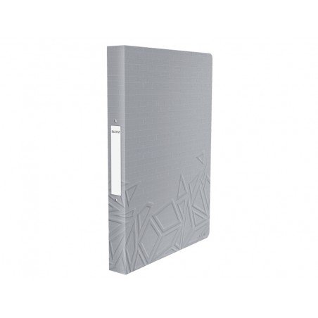 Carpeta 2 anillas de 20 mm redonda leitz urban chip polipropileno din a4 color gris