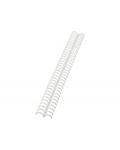 Canutillo gbc ibiclick plastico blanco 12 mm caja de 50 unidades