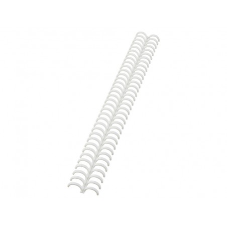 Canutillo gbc ibiclick plastico blanco 12 mm caja de 50 unidades