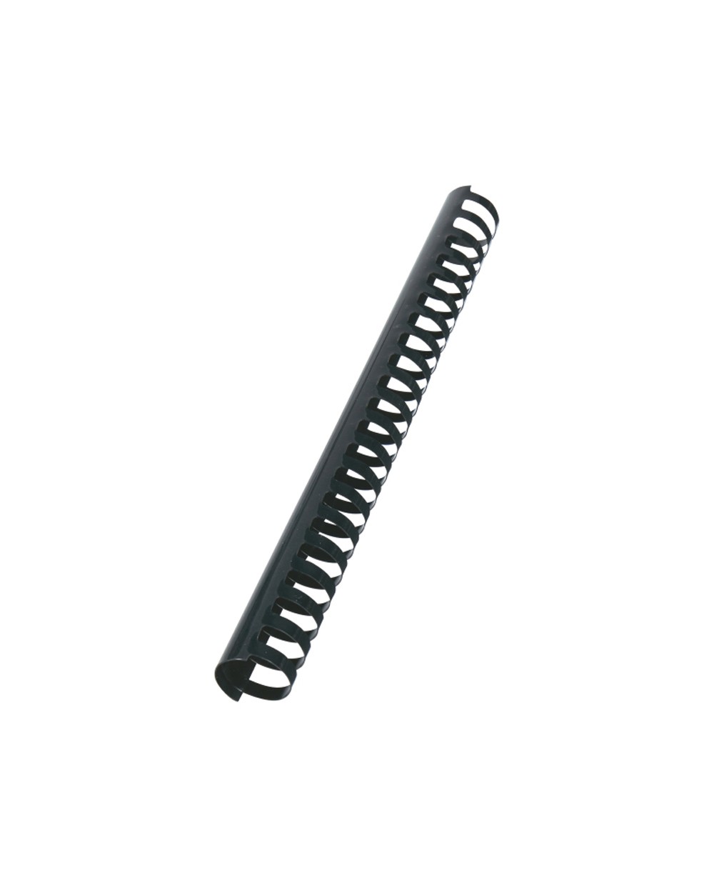 Canutillo gbc 28 mm plastico negro caja de 50 unidades