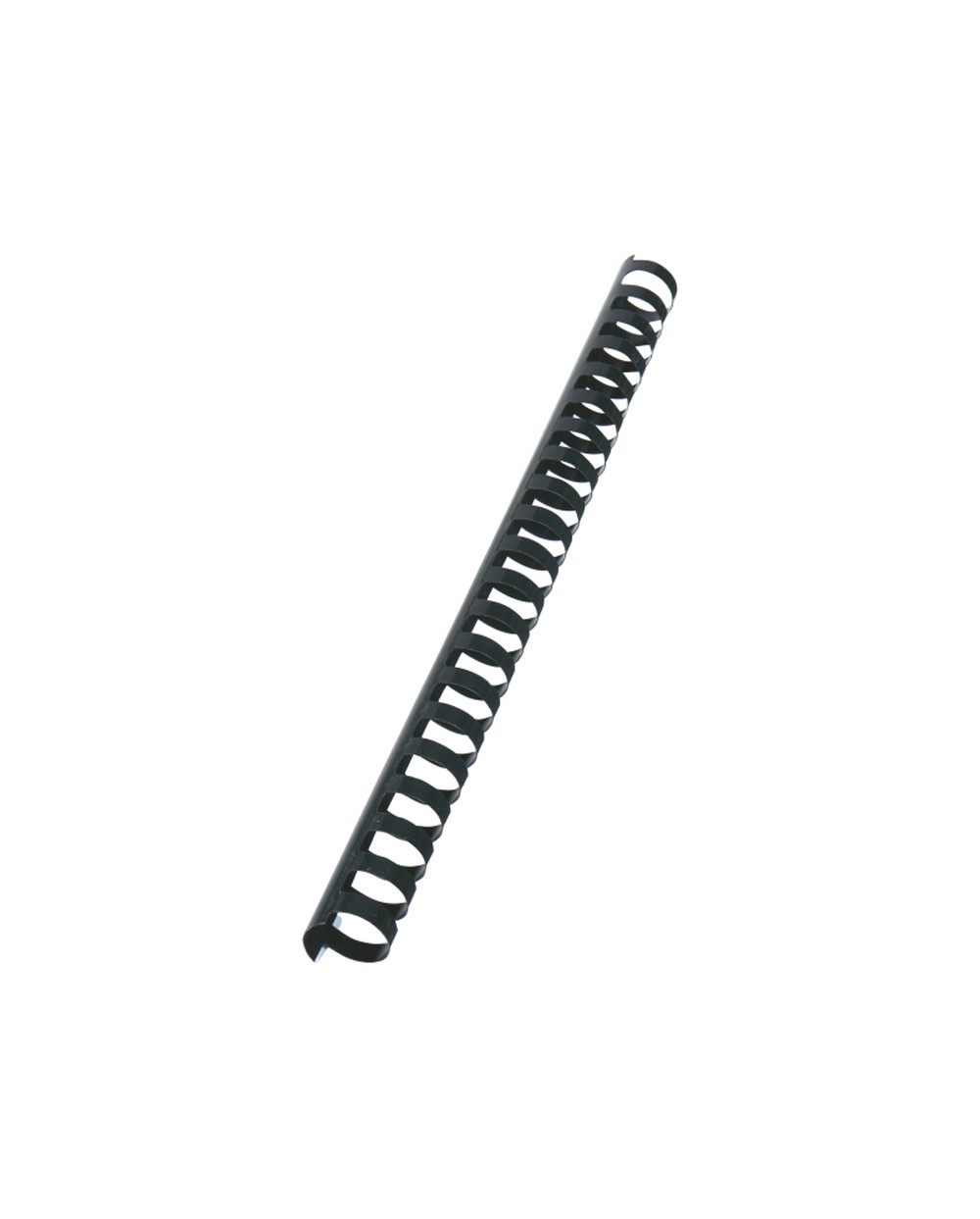 Canutillo gbc 22 mm plastico negro caja de 100 unidades
