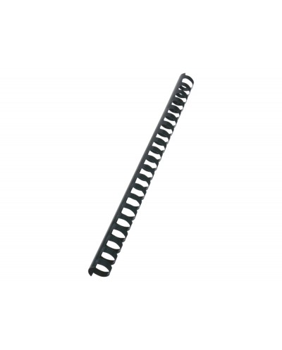 Canutillo gbc 19 mm plastico negro caja de 100 unidades