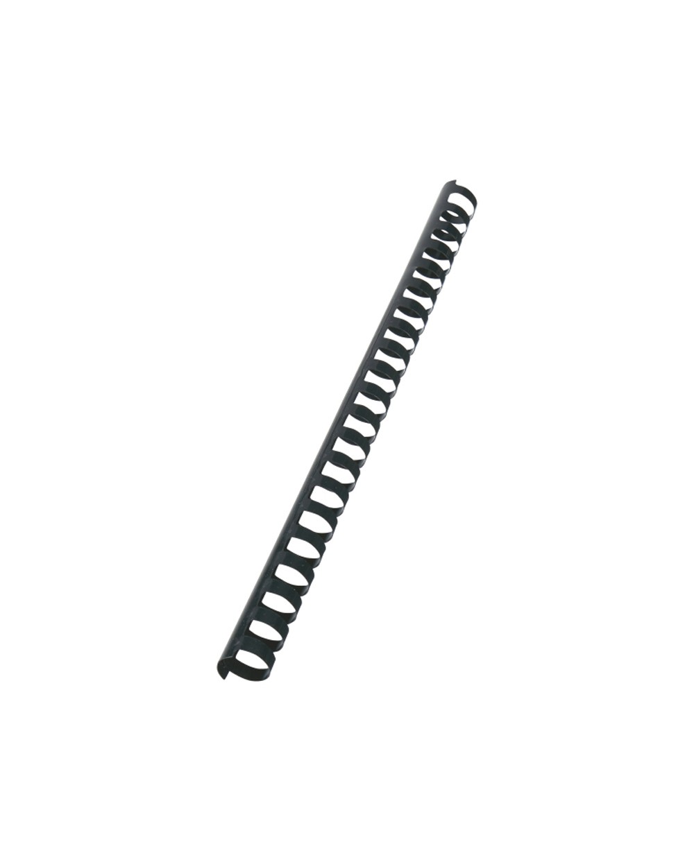 Canutillo gbc 19 mm plastico negro caja de 100 unidades
