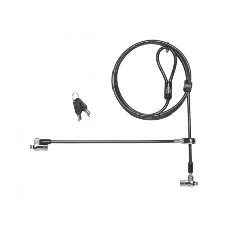 Candado kensington con llave microsaver 20 twin doble para ordenadores portatiles