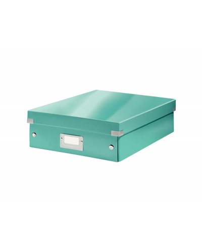 Caja leitz clickstore mediana color turquesa 280x100x370 mm