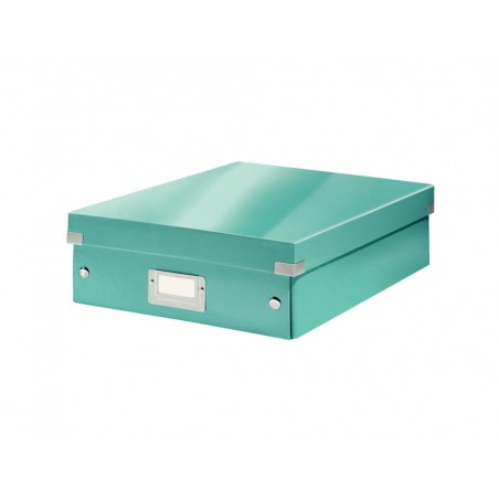 Caja leitz clickstore mediana color turquesa 280x100x370 mm
