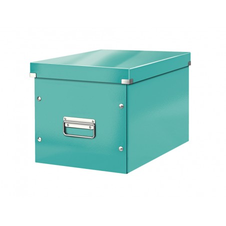 Caja leitz clickstore cubica grande color turquesa 320x360x310 mm