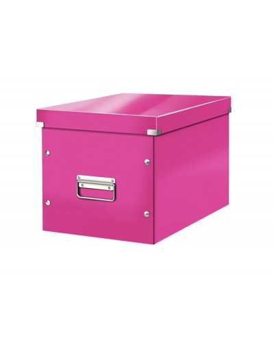 Caja leitz clickstore cubica grande color fucsia 320x360x310 mm