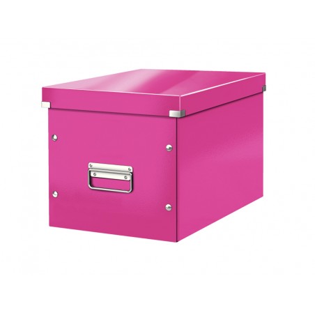 Caja leitz clickstore cubica grande color fucsia 320x360x310 mm