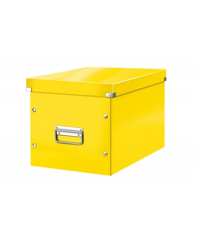 Caja leitz clickstore cubica grande color amarillo 320x360x310 mm