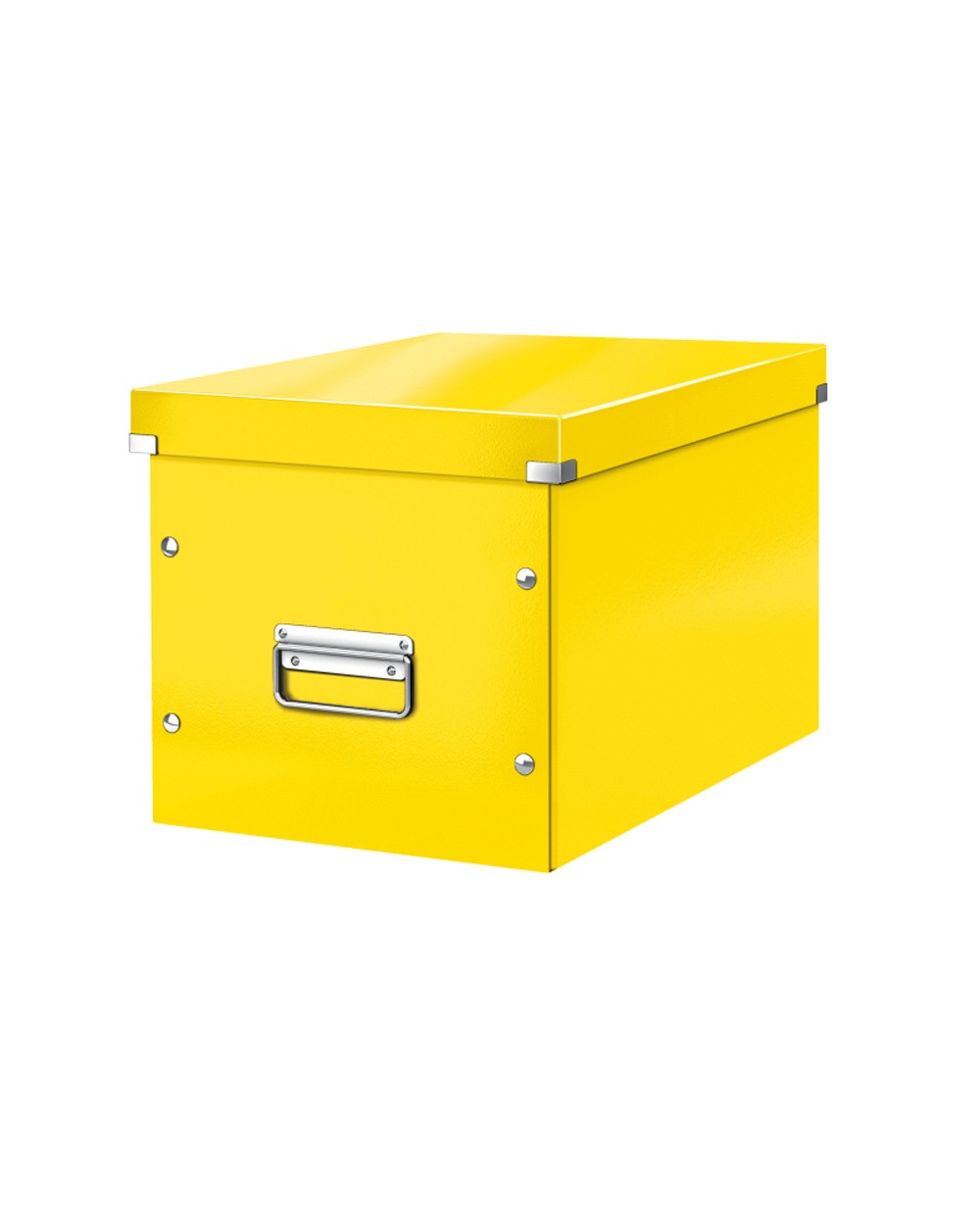 Caja leitz clickstore cubica grande color amarillo 320x360x310 mm