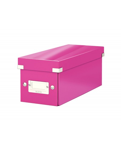 Caja leitz clickstore cd box color fucsia 143x147x352 mm