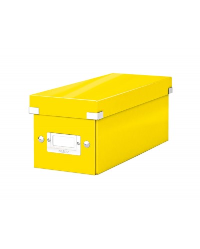 Caja leitz clickstore cd box color amarillo 143x147x352 mm