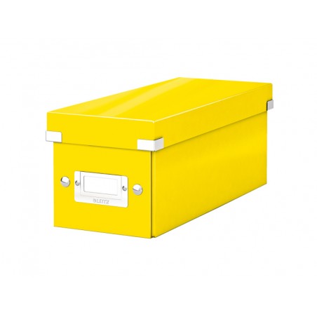 Caja leitz clickstore cd box color amarillo 143x147x352 mm