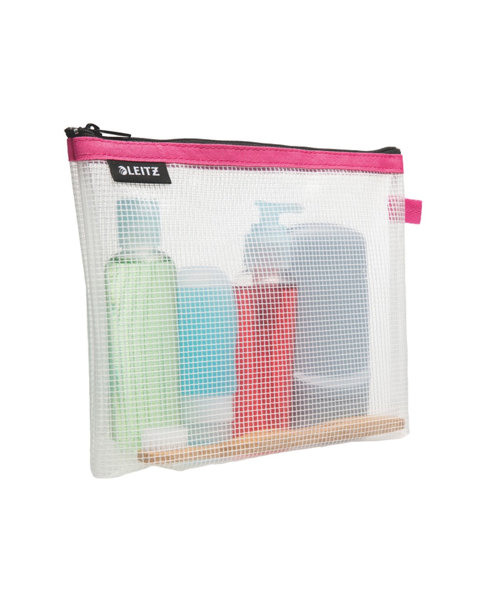 Bolsa multiusos leitz wow resistente al agua con fondo extraible color fucsia 240x170 mm