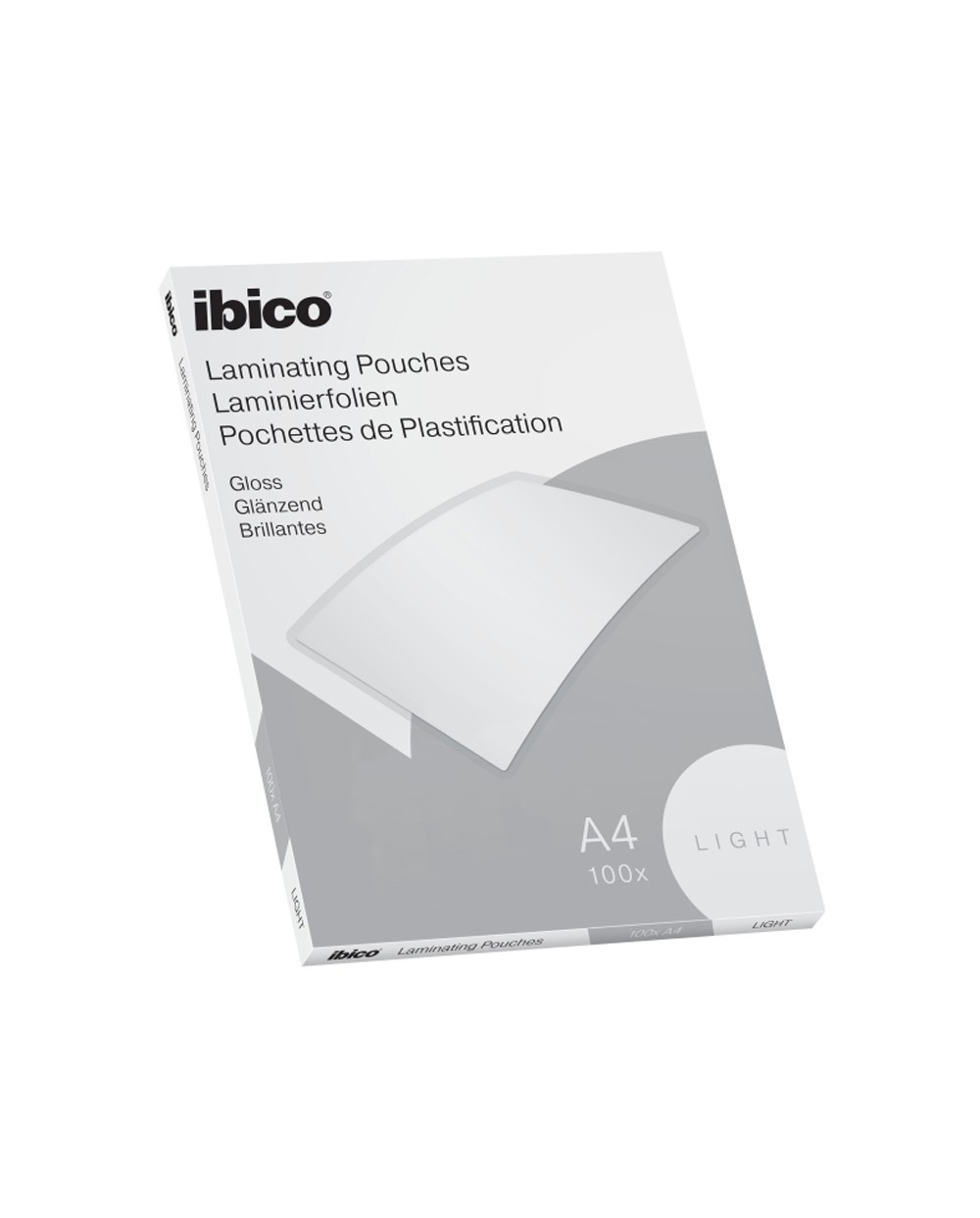 Bolsa de plastificar ibico din a4 light caja de 100 unidades