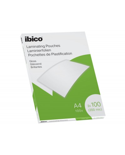 Bolsa de plastificar ibico din a4 2x100 mc caja de 100 unidades