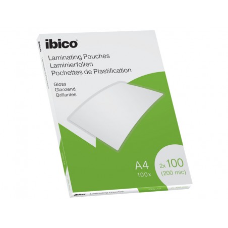 Bolsa de plastificar ibico din a4 2x100 mc caja de 100 unidades