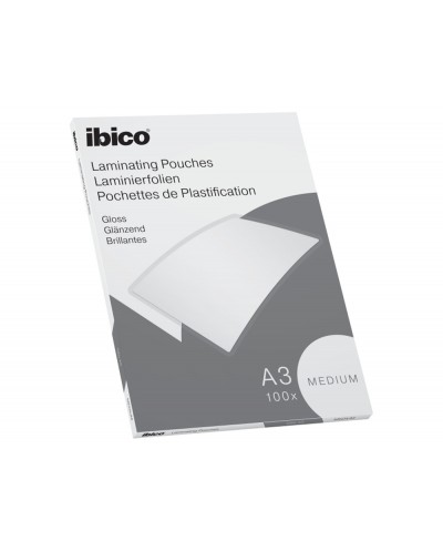Bolsa de plastificar ibico din a3 medium caja de 100 unidades